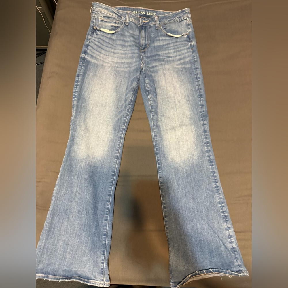 American Eagle Outfitters Light Blue Flare Jeans